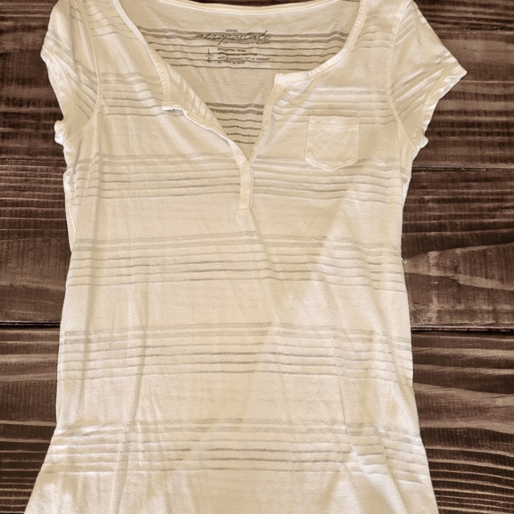 Sheer White Aeropostale Top